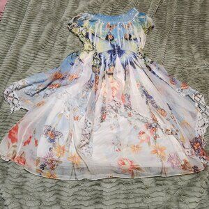 Rare Y2K Xceptions Handkerchief Butterfly Dress